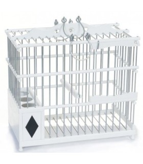 Malaga PVC birdcage white