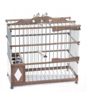Malaga PVC birdcage brown