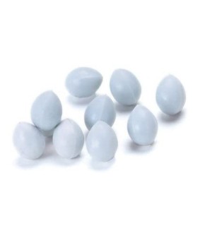 Uova di plastica blu canarino