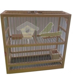Wooden birdcage trap