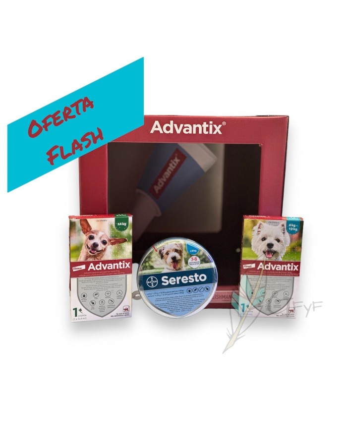 Combo pipette Advantix 4-10kg + collier Seresto pour chiens