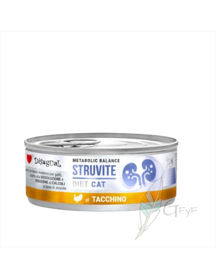 Disugual Diet Struvite pavo para Gatos